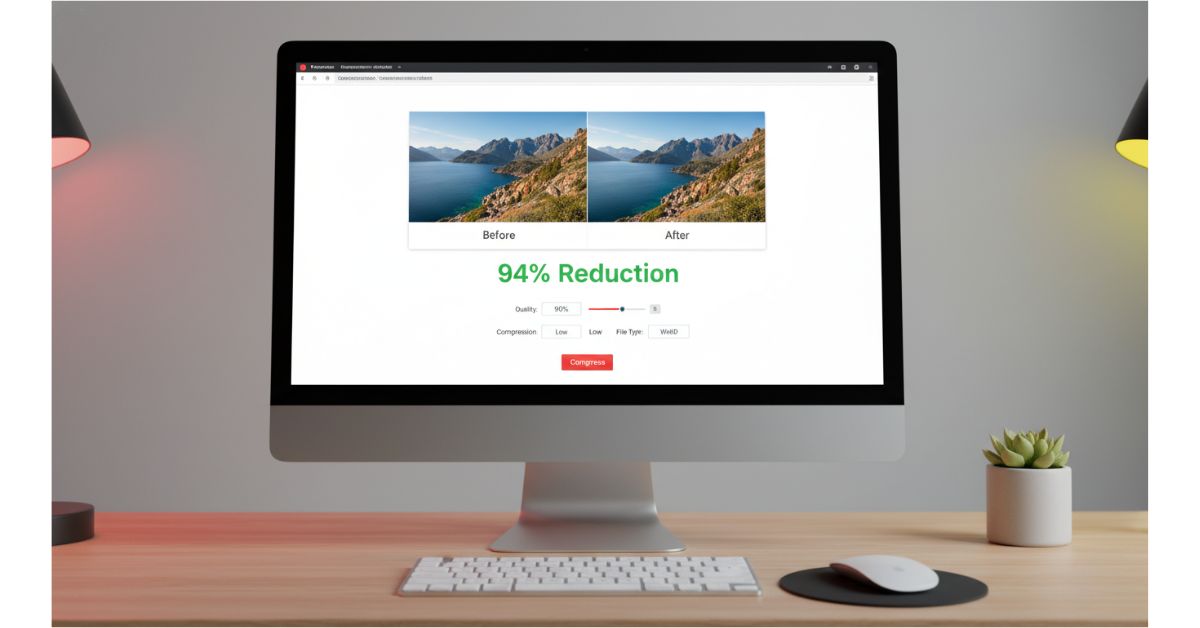 How to Speed Up Your Website Without a Redesign - Image compression software interface