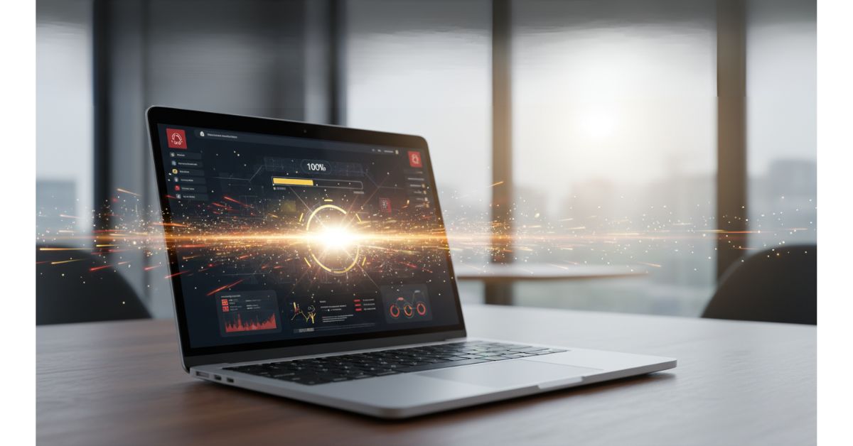 How to Speed Up Your Website Without a Redesign - Fast website loading on a laptop