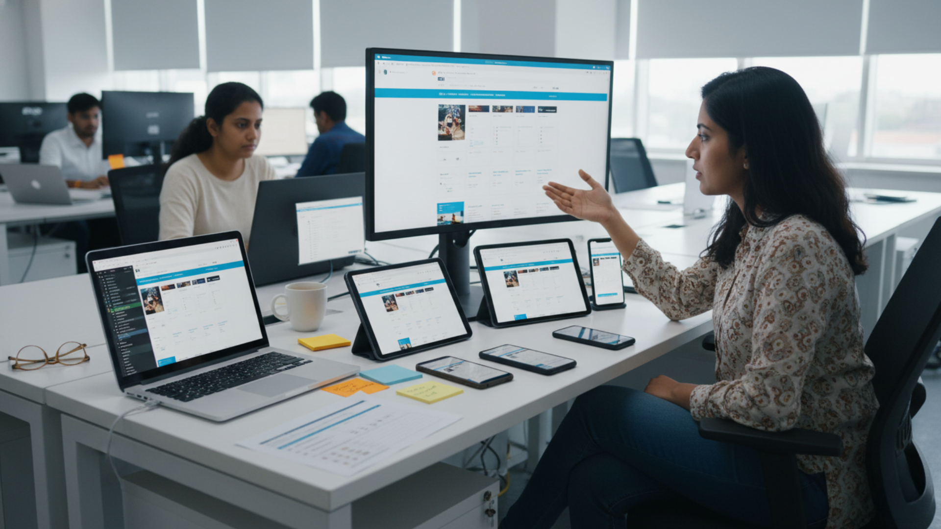 Rigorous cross-device testing performed by the best responsive web design company in Hyderabad