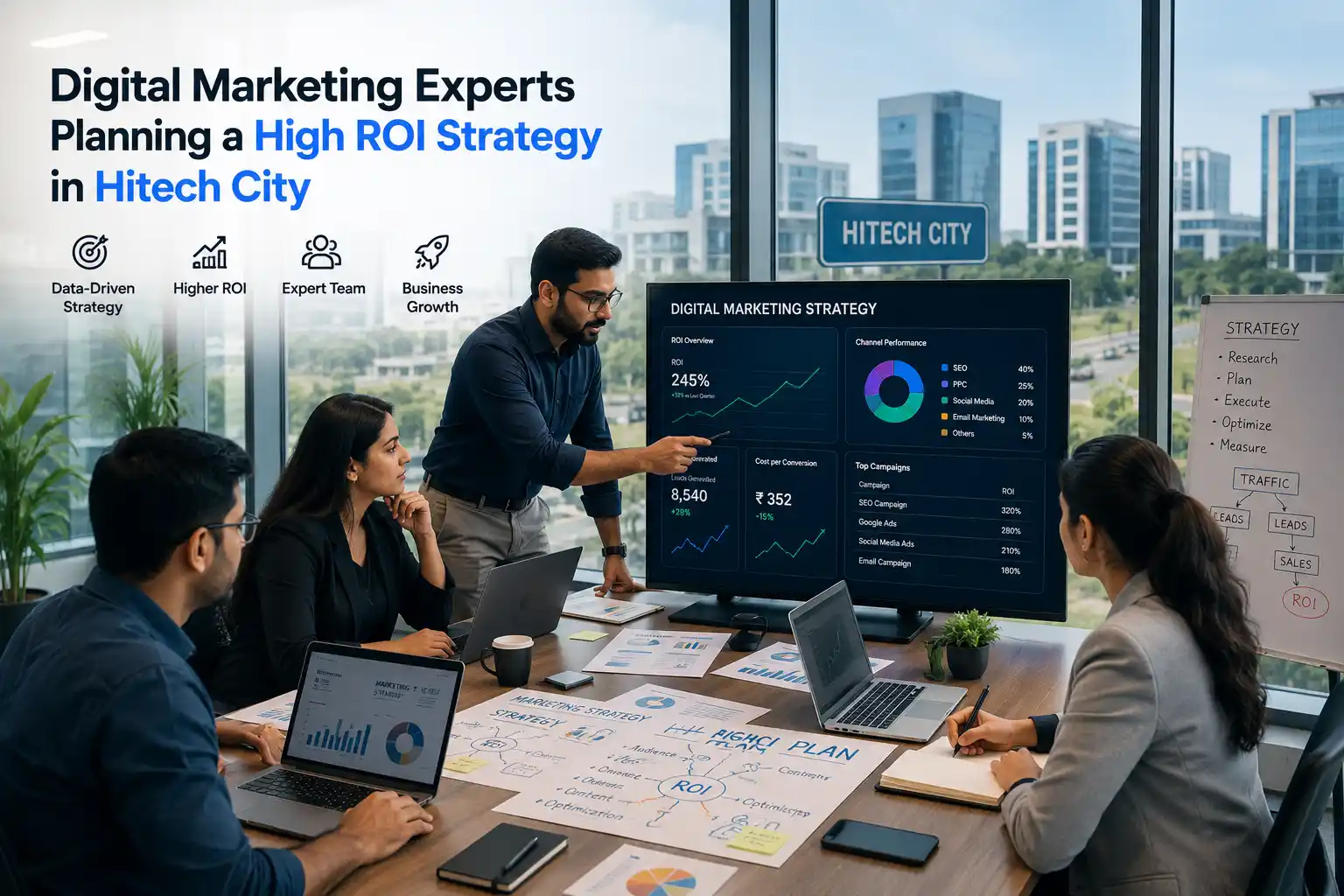 Effective digital marketing services in Hyderabad strategy session