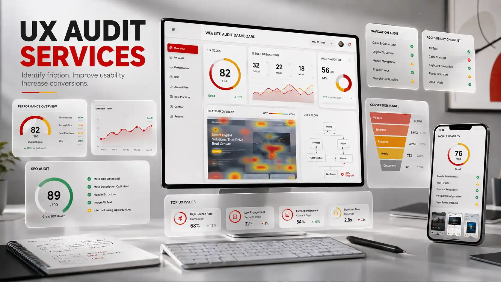 UX Audit Services Hyderabad for conversion improvement
