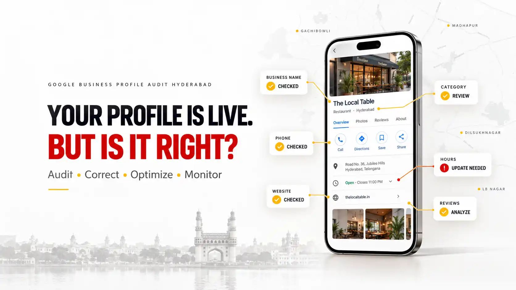 Google Business Profile Optimization Hyderabad audit checklist